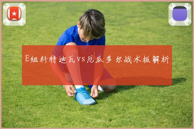 E组科特迪瓦vs厄瓜多尔战术板解析